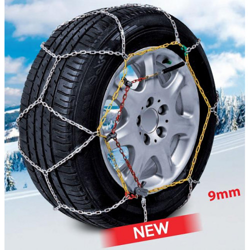 CATENE DA NEVE PER AUTO OMOLOGATE 9 MM MISURA PNEUMATICO 215/55